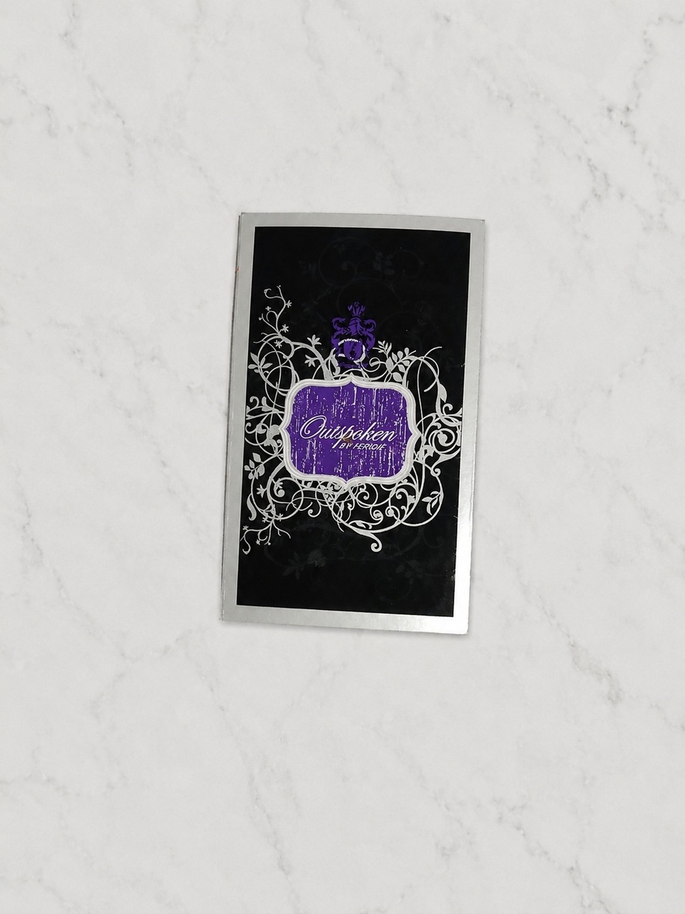 Avon Outspoken by Fergie Perfume Fragrance Sample Cards Gothic Glam Vintage
